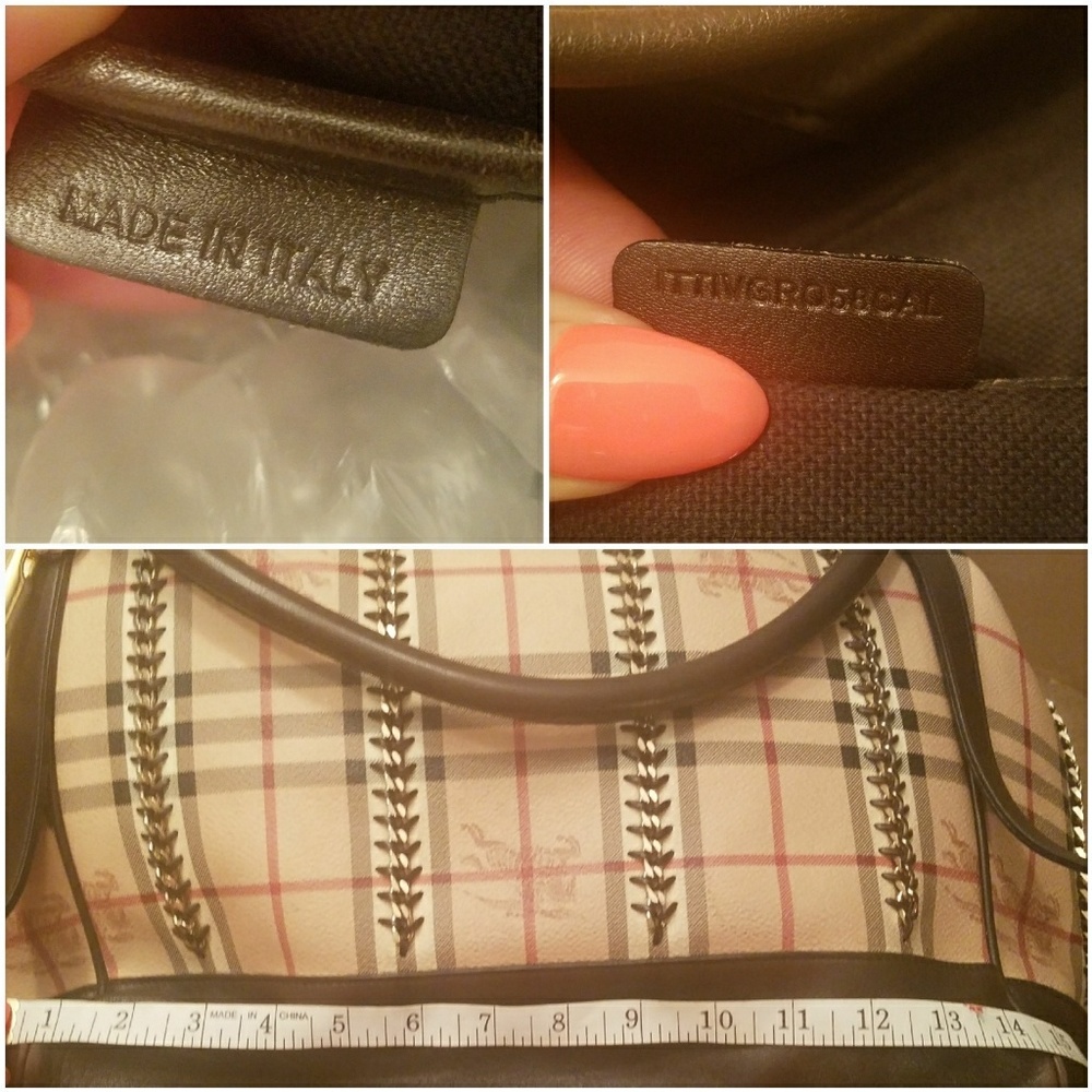 💋🖤👀RARE Burberry Lawrence Haymarket Bag👀🖤💋 - Picture 7 of 8